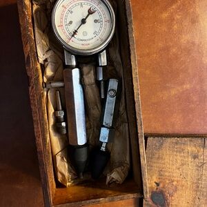 Vintage Compression Tester with Accessories